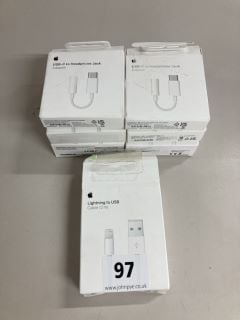 7 X APPLE CHARGING CABLES