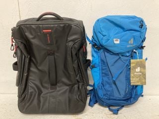 2 X HIKING BACKPACKS INC DEUTER SPEEDLITE 30 & SAMSONITE