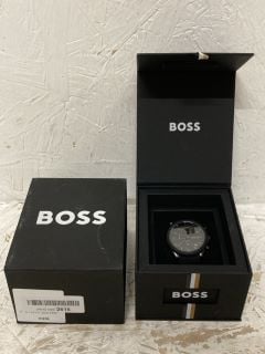 BOSS CHRONOGRAPH WATCH WITH BLACK SILICONE STRAP