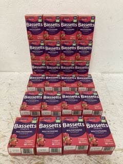 QTY OF BASSETTS VITAMINS MULTIVITAMINS STRAWBERRY FLAVOUR (BBE DEC 2024)