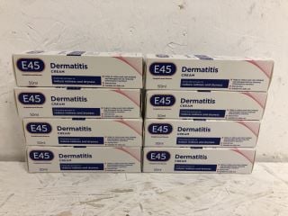 8 X E45 DERMATITIS CREAM 50 ML – E45 CREAM TO TREAT SYMPTOMS OF DERMATITIS – DRY, ITCHY, FLAKY SKIN - RELIEVE ITCHING AND REDUCE REDNESS – ANTI-INFLAMMATORY ECZEMA DERMATITIS CREAM (RRP PER 1: £11)