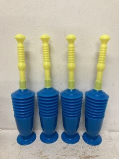 4 X ZUVO BATHROOM PLUNGERS