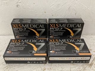 4 X XLS MEDICAL PRO-7 DIETARY FAT BINDER WITH 7 BENEFITS 60 CAPSULES 10 DAYS (2024-12) RRP £199.96