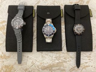 3 X MENS SEKONDA WATCHES INC WR 50 METRES