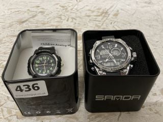 2 X WATCHES INC SANDA SPORT WATCH WATER RESIST