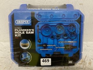 DRAPER 99326 13 PIECE PLUMBERS HOLE SAW KIT RRP: £39 (18+ ID REQUIRED)