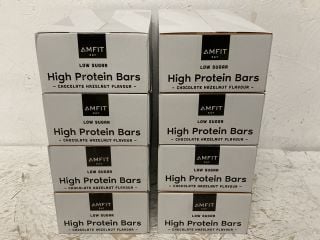 8 X AMFIT EAT HIGH PROTEIN BARS CHOCOLATE HAZELNUT FLAVOUR (BBE 19/09/2024)