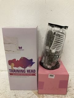 QTY OF BEAUTY ITEMS INC MANNEQUIN TRAINING HEAD