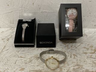 3 X SEKONDA WOMENS WATCHES