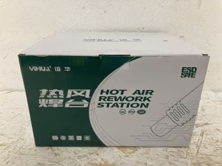 YIHUA 853D 1A HOT AIR REWORK STATION + THERMOSTATIC SOLDERING STATION