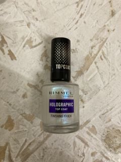 QTY OF RIMMEL LONDON HOLOGRAPHIC TOP COAT FINISHING TOUCH