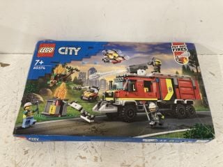 LEGO 60374 CITY FIRE COMMAND UNIT SET, RESCUE FIRE ENGINE TOY, ULTRAMODERN TRUCK WITH LAND AND AIR DRONES, EMERGENCY VEHICLE TOYS FOR KIDS, BOYS & GIRLS AGED 6 PLUS