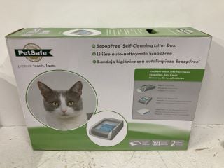 PETSAFE SCOOPFREE SELF CLEANING CAT LITTER TRAY AUTOMATIC SYSTEM WITH DISPOSABLE TRAY AND CRYSTAL LITTER, HYGIENIC, HIGHLY ABSORBENT AND DUSTPROOF LITTER, 2ND GENERATION,WHITE RRP: £149