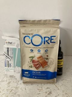 QTY OF PET ITEMS INC WELLNESS CORE CAT FOOD