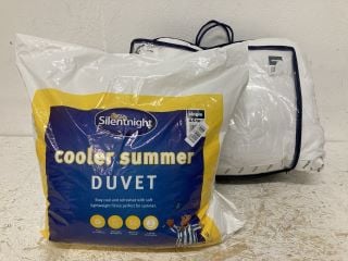 2 X BED ITEMS INC SILENTNIGHT COOLER SUMMER DUVET