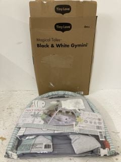 2 X GYMINIS FOR BABY'S INC TINY LOVE MAGICAL TALES BLACK & WHITE