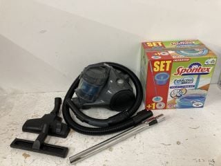 2 X CLEANING ITEMS INC SPONTEX FULLACTION MOP