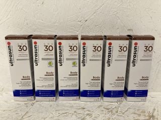 6 X ULTRASUN SPF 30 BODY TAN ACTIVATING HIGH SUN PROTECTION