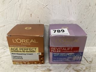 2 X LOREAL PARIS CREAMS INC AGE PERFECT INTENSIVE RE-NOURISH