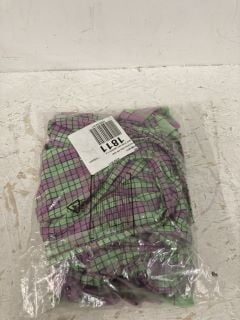 LINUS PLAID SET SIZE: S RRP: £68 (LIM)