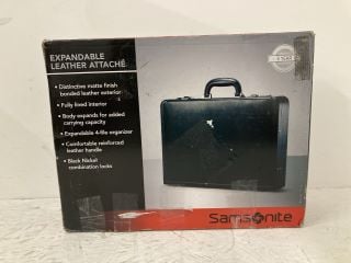 SAMSONITE BONDED LEATHER ATTACHE 15.6 RRP: £133