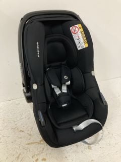 MAXI-COSI CABRIOFIX I-SIZE, BABY CAR SEAT, 0–12 MONTHS, MAX. 12KG, LIGHTWEIGHT CAR SEAT NEWBORN (3.2KG), LARGE SUN CANOPY, EXTRA PADDED SEAT, FITS MOST MAXI-COSI PUSHCHAIRS, ESSENTIAL BLACK RRP: £119