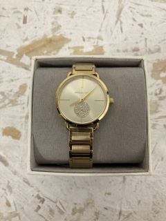 MICHAEL KORS WOMEN'S WATCH PORTIA, 36 MM CASE SIZE, CHRONOGRAPH MOVEMENT, STAINLESS STEEL STRAP RRP: £106