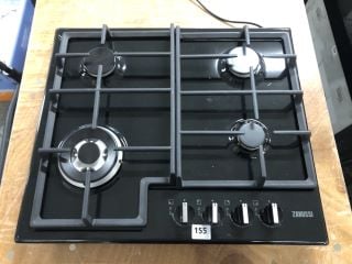 ZANUSSI FOUR BURNER GAS HOB MODEL: ZGNN645K - RRP.£179 (EX-DISPLAY)