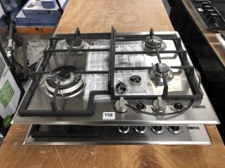 2 X ZANUSSI FOUR BURNER GAS HOBS (INCOMPLETE) (EX-DISPLAY)