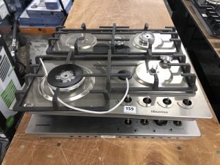 2 X FOUR BURNER GAS HOBS INC. HISENSE (EX-DISPLAY) (INCOMPLETE)