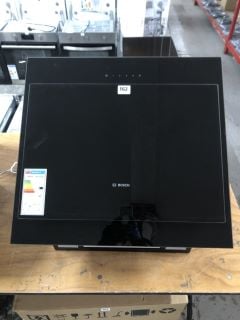 BOSCH BLACK GLASS COOKER HOOD MODEL: DWK67CM60B - RRP.£689 (EX-DISPLAY)