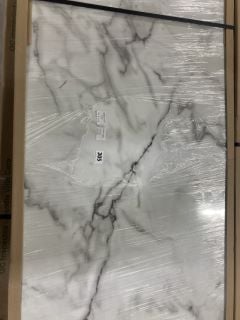 CALACATTA CLOUD GLOSS WORKTOP - APPROX: 3550 X 602 X 38 - RRP.£515 (COLLECTION ONLY)