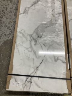 CALACATTA CLOUD GLOSS WORKTOP - APPROX: 3660 X 602 X 38 - RRP.£515 (COLLECTION ONLY)