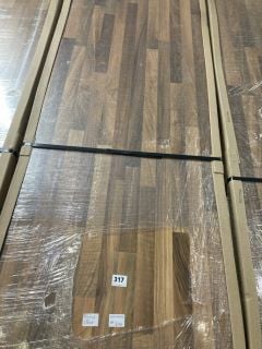 WALNUT BLOCK EFFECT WORKTOP - APPROX: 3050 X 600 X 38 - RRP.£260 (COLLECTION ONLY)