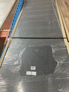 BLACK STONE EFFECT WORKTOP - APPROX: 3050 X 600 X 38 - RRP. £260 (COLLECTION ONLY)