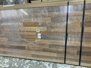 WALNUT BLOCK WORKTOP - APPROX: 3050 X 602 X 38 - RRP.£260 (COLLECTION ONLY)