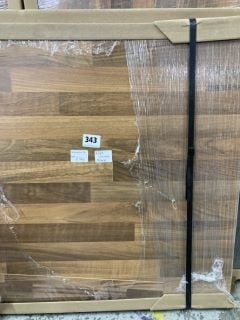 WALNUT BLOCK WORKTOP - APPROX: 3050 X 602 X 38 - RRP.£260 (COLLECTION ONLY)