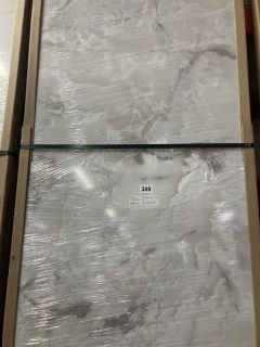 WHITE MARBLE EFFECT WORKTOP - APPROX: 3000 X 602 X 38 - RRP.£250 (COLLECTION ONLY)