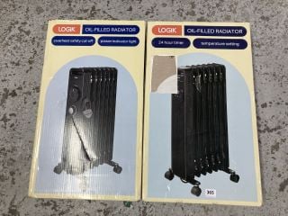 2 X LOGIK OIL FILLED RADIATORS