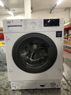 BEKO INTEGRATED 8KG WASHING MACHINE MODEL: WTIK84121 - RRP.£299 (EX-DISPLAY)