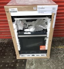 INDESIT DOUBLE ELECTRIC OVEN MODEL IDD6340BL (SMASHED GLASS) RRP £339