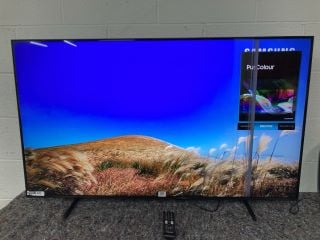 SAMSUNG 55" 4K TV MODEL: UE55DU7100K (NO BOX, WITH REMOTE, WITH STAND) (DISPLAY FAULT, PRESSURE MARK) RRP £422