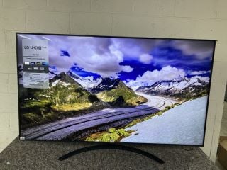 LG 75" 4K TV MODEL: 75UT81006 (NO BOX, NO REMOTE, WITH STAND) (CASE DAMAGE, LINE ON SCREEN) RRP £1,199