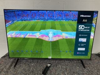 HISENSE 50" 4K TV MODEL: 50A6NTUK (WITH BOX, WITH REMOTE, WITH STAND) (DISPLAY FAULT) RRP £299