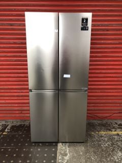 HISENSE AMERICAN STYLE FOUR DOOR FRIDGE FREEZER MODEL RQ5P470SAID RRP £899