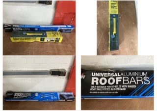 A ROOF BAR SET AND A TRAILER HITCH SECURITY POST