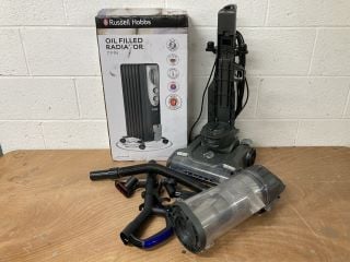 2 X UPRIGHT VACUUM CLEANERS TO INCLUDE RUSSELL HOBBS