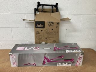 JOIE JUNIOR EVALITE TWIN PUSHCHAIR AND A LIGHT UP JUNIOR ACOTTER