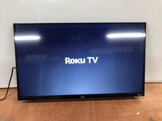 JVC 32" LED SMART HD ROKU TV MODEL: LT-32CR230A (POWERS ON)