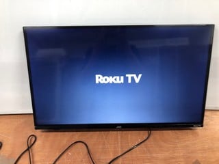 JVC 32" LED SMART HD ROKU TV MODEL: LT-32CR230 (POWERS ON)